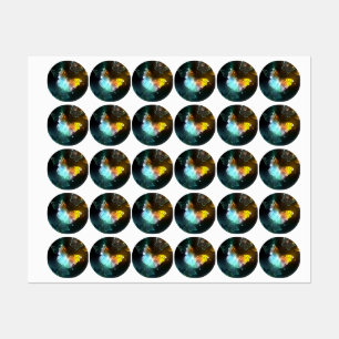Lichtgevende vlinder en nachtvlinders labels