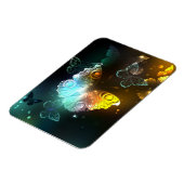 Lichtgevende vlinder en nachtvlinders magneet (Linkerzijde)