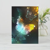 Lichtgevende vlinder en nachtvlinders menu (Staand voorkant)