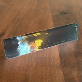 Lichtgevende vlinder en nachtvlinders naambordje (Zijkant)