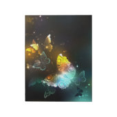 Lichtgevende vlinder en nachtvlinders notitieblok (Linkerzijde)