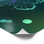 Lichtgevende vlinder en nachtvlinders perfect poster (Hoek)