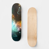 Lichtgevende vlinder en nachtvlinders persoonlijk skateboard (Voorkant)
