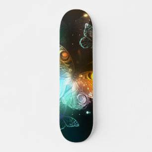 Lichtgevende vlinder en nachtvlinders persoonlijk skateboard