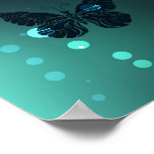 Lichtgevende vlinder en nachtvlinders poster (Hoek)