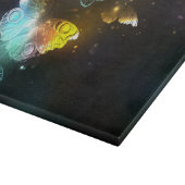 Lichtgevende vlinder en nachtvlinders snijplank (Hoek)