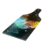 Lichtgevende vlinder en nachtvlinders snijplank (Hoek)