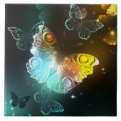 Lichtgevende vlinder en nachtvlinders tegeltje (Voorkant)