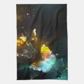 Lichtgevende vlinder en nachtvlinders theedoek (Verticaal)