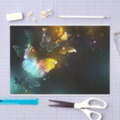 Lichtgevende vlinder en nachtvlinders tissuepapier (Craft)