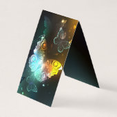 Lichtgevende vlinder en nachtvlinders visitekaartje (Voorkant)