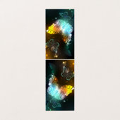 Lichtgevende vlinder en nachtvlinders visitekaartje (Buitenkant ongevouwen)