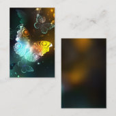 Lichtgevende vlinder en nachtvlinders visitekaartje (Voorkant / Achterkant)