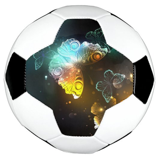 Lichtgevende vlinder en nachtvlinders voetbal (Gedraaid)