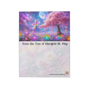 Lichtgevende vogel Nacht Notitieblok