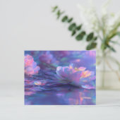 Lichtgevende waterlelies briefkaart (Staand voorkant)