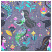 Lichtgevende Zeemeermin Stof (Close Up)