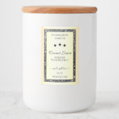 Lichtgevende Zilveren Glitter Goud Effect Product  Voedselcontainer Etiket (Voorkant)