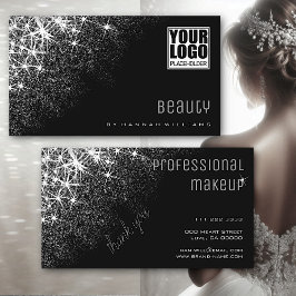 Lichtgevende Zilveren Glitter Sterren Professionee Visitekaartje