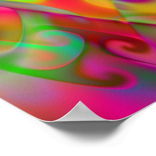 Lichtgewicht 2 Abstracte kunst Poster (Hoek)