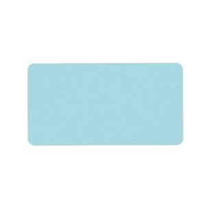 Lichtgewicht Aqua Blue Solid Color Background Etiket