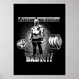 Lichtgewicht Baby - Gym Workout Motivatie Poster