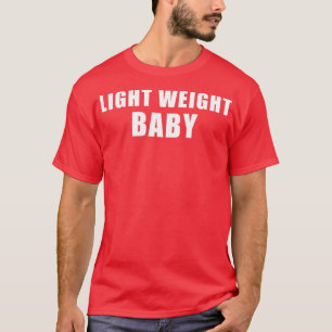 Lichtgewicht Baby in witte tekst T-shirt