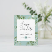 Lichtgewicht & blauwe eucalyptus Sla de datum op (Staand voorkant)