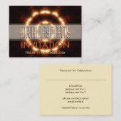 Lichtgewicht Circle Pocket size Invitaties Visitekaartje (Voorkant / Achterkant)