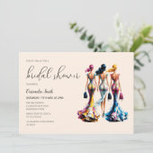 Lichtgewicht Dressing Vrouwen Vrijgezellenfeest Kaart (Staand voorkant)