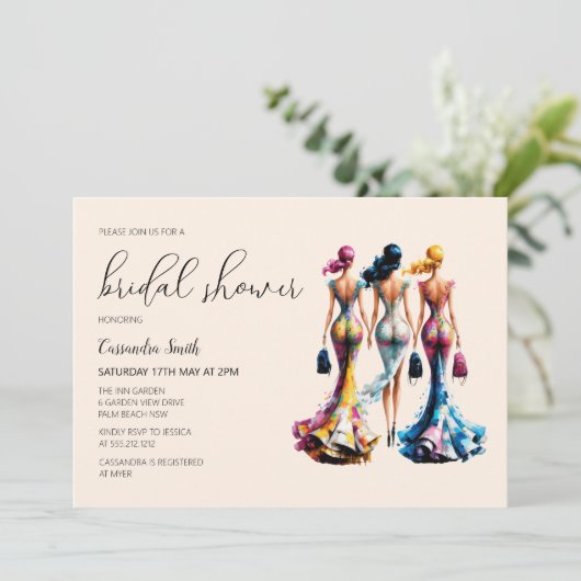 Lichtgewicht Dressing Vrouwen Vrijgezellenfeest Kaart (Staand voorkant)