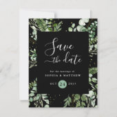 Lichtgewicht en zwarte eucalyptus Sla de datum op (Voorkant)