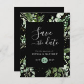 Lichtgewicht en zwarte eucalyptus Sla de datum op (Voorkant / Achterkant)