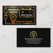 Lichtgewicht Gold Electrical Battery Circuit Visitekaartje (Voorkant / Achterkant)