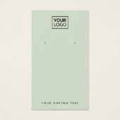 Lichtgewicht groene, aangepaste logo-oorenkaart visitekaartje (Voorkant)