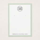 Lichtgewicht groene grens logo-oormerskaart visitekaartje (Voorkant)