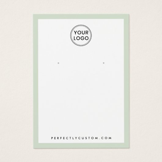 Lichtgewicht groene grens logo-oormerskaart visitekaartje (Voorkant)