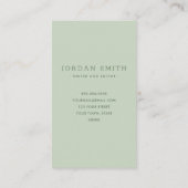 Lichtgewicht groene moderne, verticale professiona visitekaartje (Achterkant)