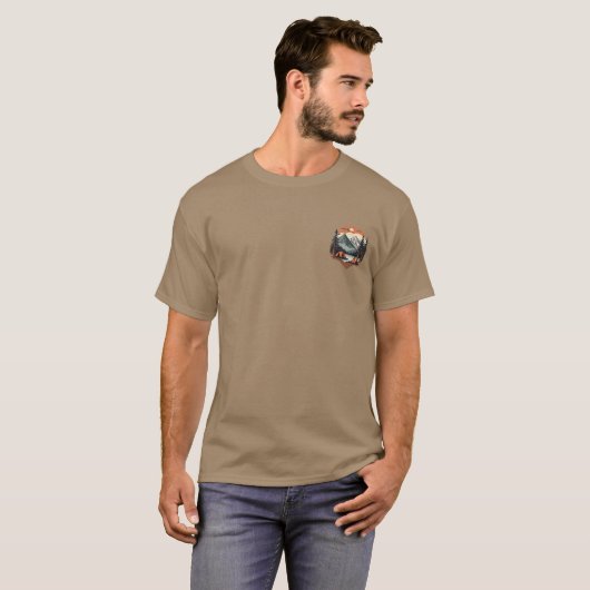 Lichtgewicht Natuur Print T-shirt – Natuurlijke Co (Voorkant volledig)