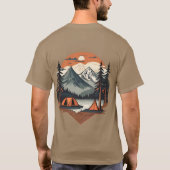 Lichtgewicht Natuur Print T-shirt – Natuurlijke Co (Achterkant)