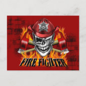 Lichtgewicht schedel- en vlamassen briefkaart (Voorkant)