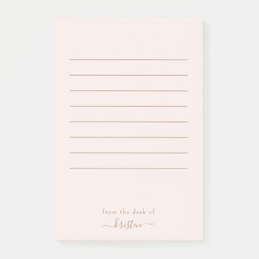 Lichtgewicht van het bureau van Aangepast groot Post-it® Notes (Voorkant)