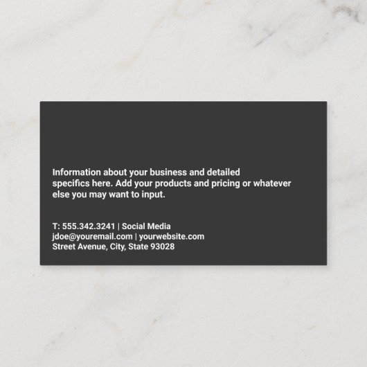 Lichtgewicht van mensen | Visitekaartje QR-code (Achterkant)