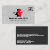 Lichtgewicht van mensen | Visitekaartje QR-code (Voorkant / Achterkant)