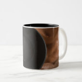 Lichtgewicht voor mannelijke lichaamsbouwer tweekleurige koffiemok (Voorkant rechts)