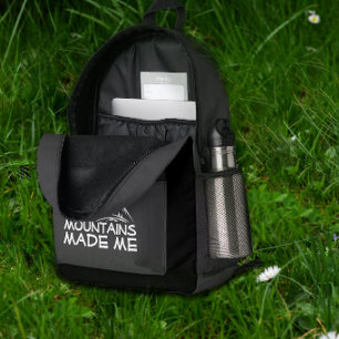 Lichtgewicht Wandelpad wit grijs zwart Wandelrugza Bedrukte Rugzak