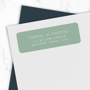 Lichtgewicht-weduwenadres Etiket