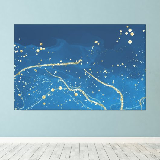 lichtglitter canvas afdruk (Insitu (Houten vloer))