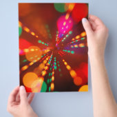 Lichtgloeiend (blauwe bewegingsachtergrond) flyer (Hand)