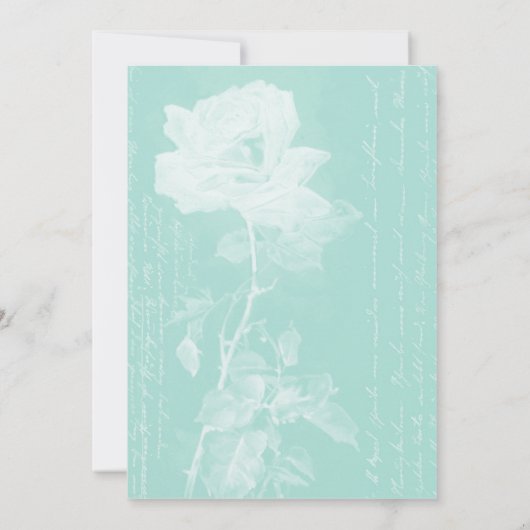 Lichtgloeiende geboorteaankondiging//Light Emerald Aankondiging (Achterkant)